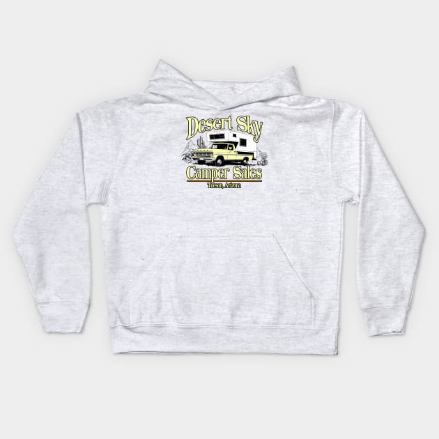 Desert Sky Camper Sales Kids Hoodie by JCD666